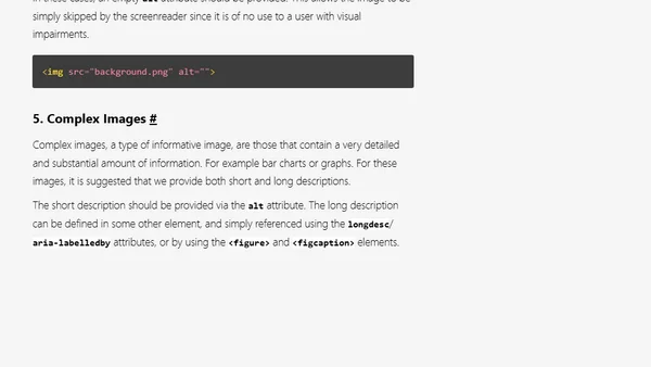 Alternative Text and Images