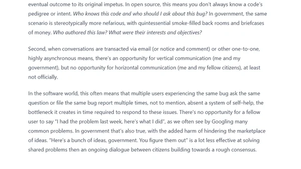 Open government is so '08, or why collaborative government is the next big thing