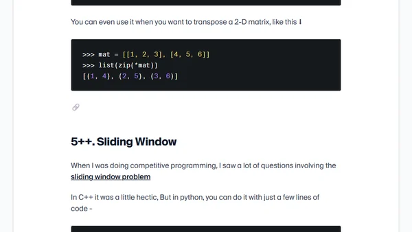 Five++ cool Python snippets (Part - 2)