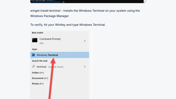 Installing and using the Windows Package Manager - winget