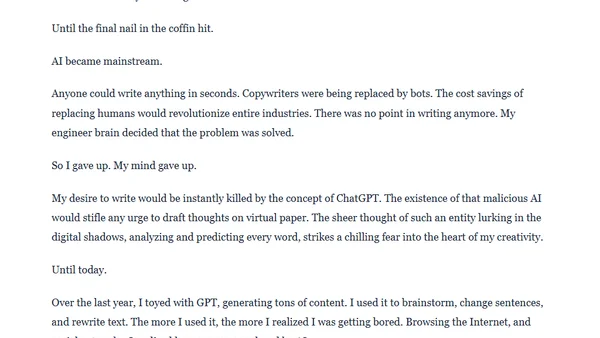 I used to write
