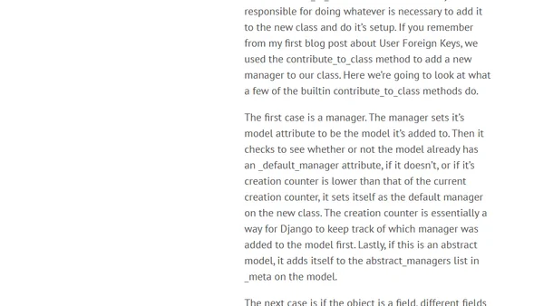 Django Models - Digging a Little Deeper