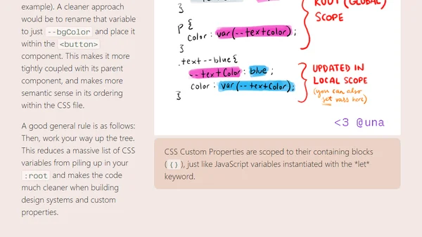 Locally Scoped CSS Variables: What, How, and Why
