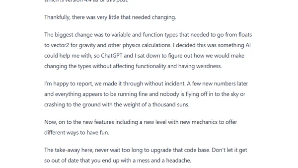 Upgrading Endless Hurdles to Godot 4.4