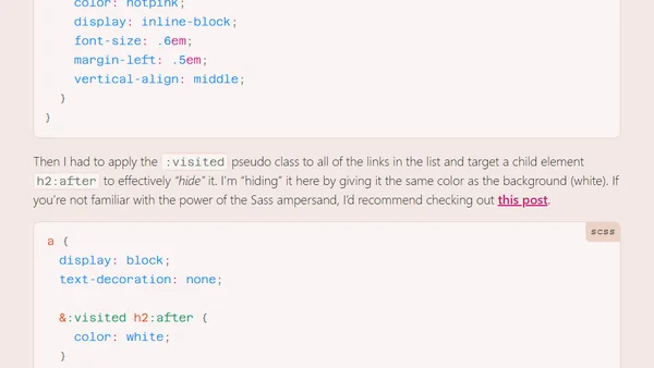 Hacking :visited