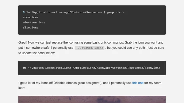 Changing Mac OS X Application Icons Programmatically