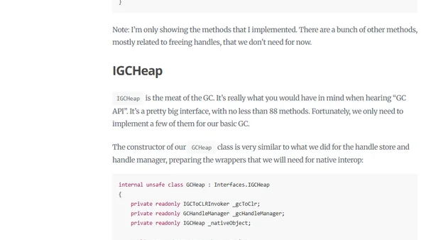 Writing a .NET Garbage Collector in C#  -  Part 2
