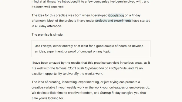Startup Friday