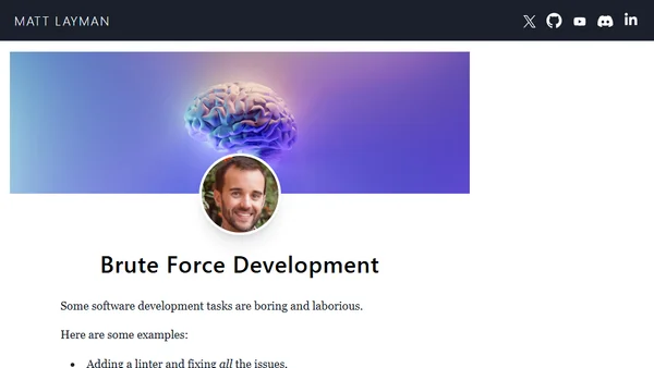 Brute Force Development