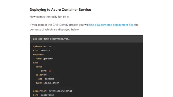 Global Azure Bootcamp 2017 Session - .NET Core, Docker and Kubernetes