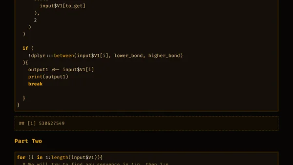 Advent of Code 2020-09 with R