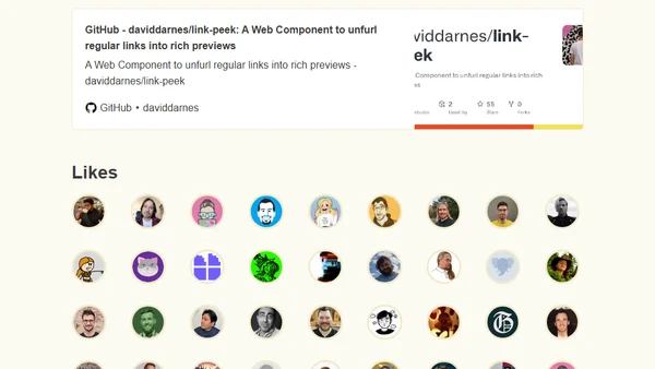 link-peek Web Component