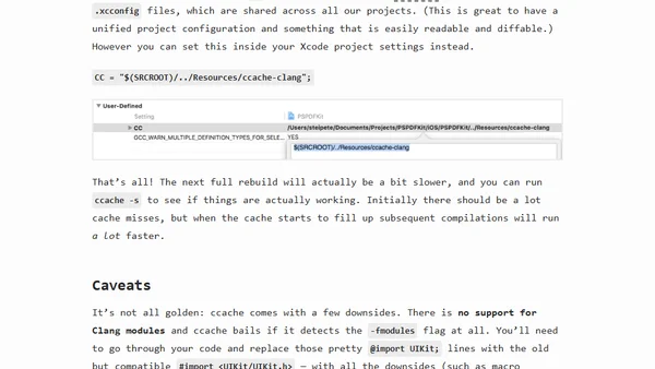 Using ccache for Fun and Profit