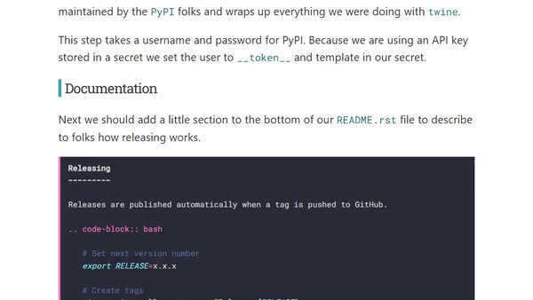 Automating releases of Python packages with GitHub Actions