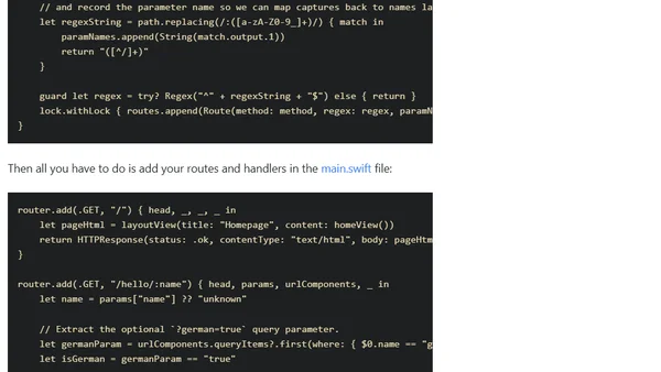 Building a Web App in Swift Using Only SwiftNIO