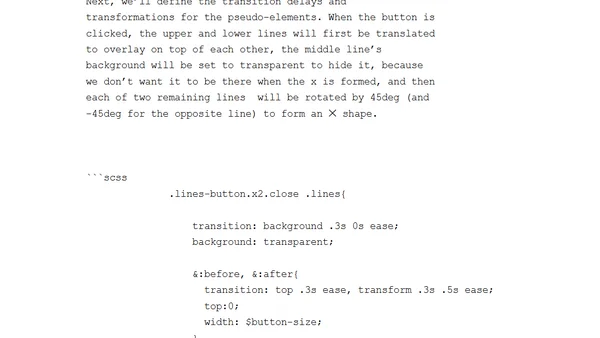 Navicon Transformicons: Animated Navigation Icons with CSS Transforms