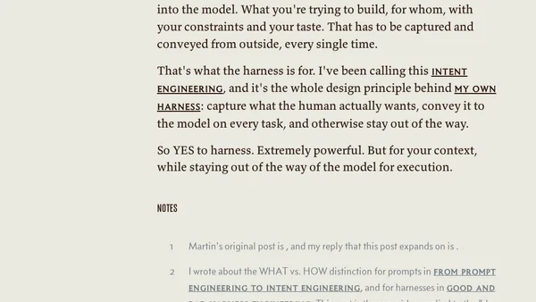 The Answer to the Harness Question