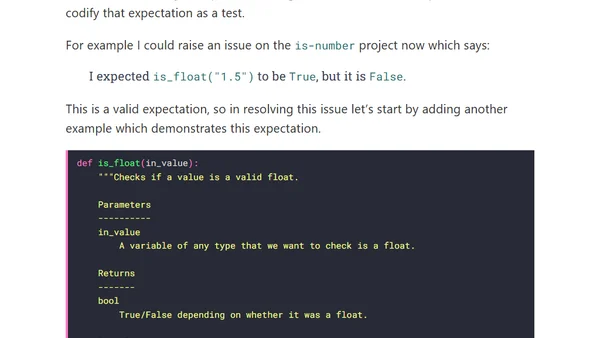 Test driven development in Python
