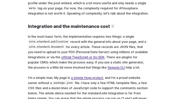 My blog is not on the AT Protocol, standard.site is not for me