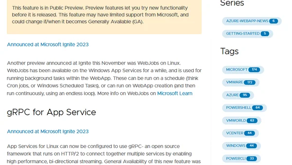 Azure WebApps- What's New: November 2023