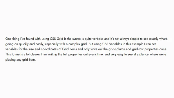 Super-powered layouts with CSS Variables + CSS Grid