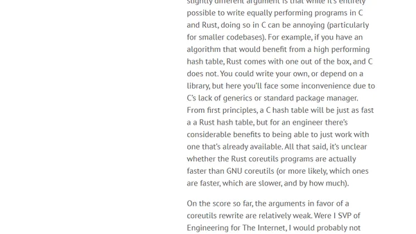 Notes on coreutils in Rust