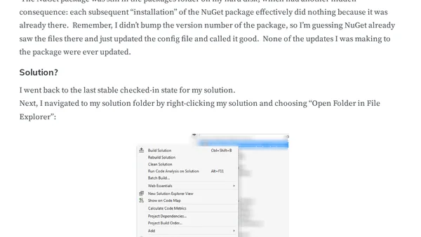 NuGet app.config / web.config Transformation Trouble