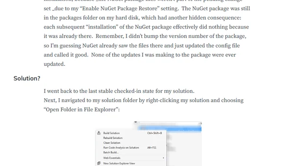 NuGet app.config / web.config Transformation Trouble