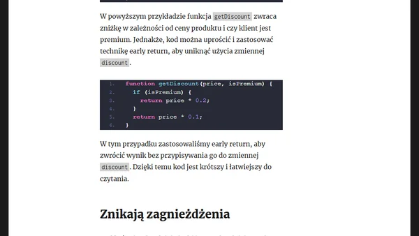 Ten jeden trik znacząco upraszcza mój kod!