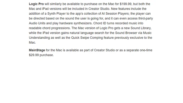 Apple Unveils Apple Creator Studio App Suite