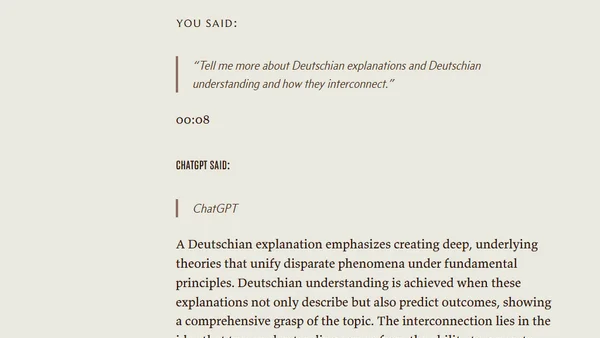 Deutsch, DARSA, and AI