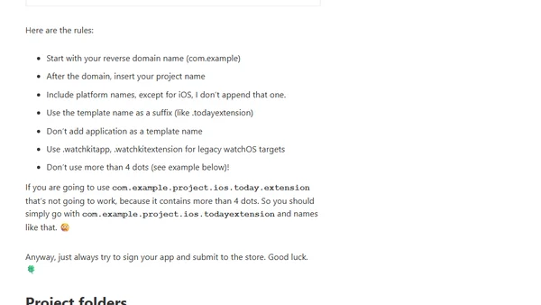 Conventions for Xcode