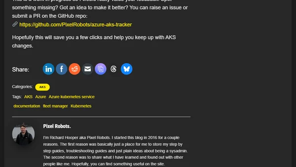 Tracking AKS Docs and Releases – My New Tool
