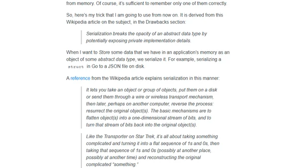 Serialization
