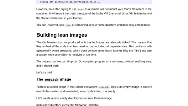 Go + Docker = ♥