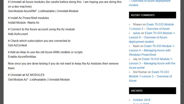 Microsoft Azure Discovery Series – Azure PowerShell Az module