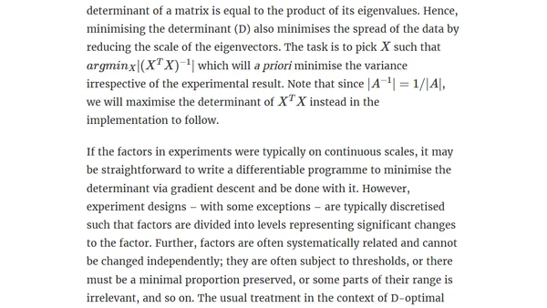 Blocking, covariate adjustment and optimal experiment design