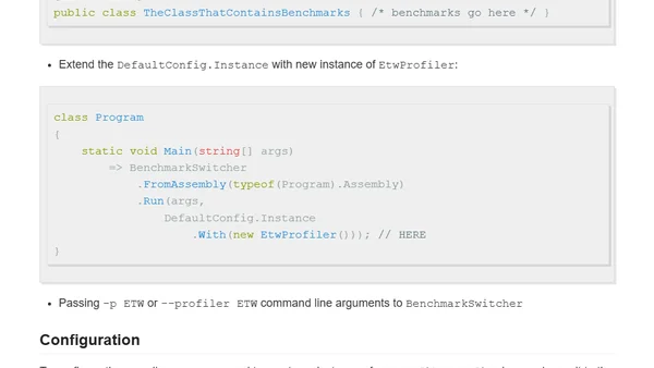 Profiling .NET Code with BenchmarkDotNet