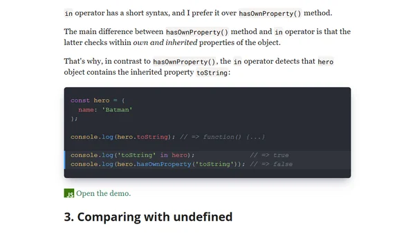 3 Ways to Check If an Object Has a Property/Key in JavaScript
