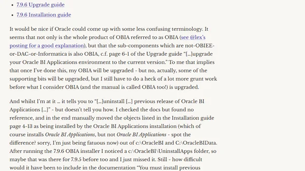 OBIA grumble