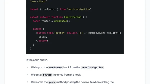 How to navigate between routes in Next.js?