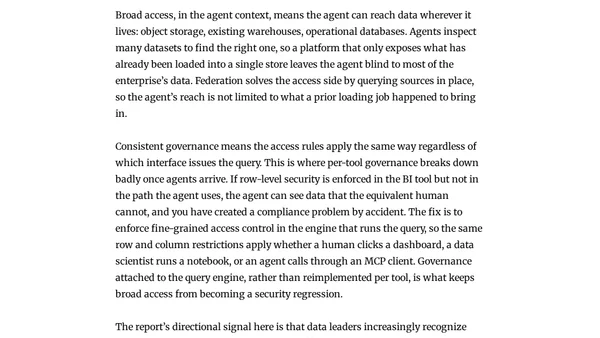 Dremio Lakehouse AI Report: Agentic Lessons