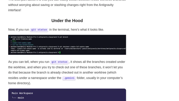 From Feature Branches to Agent Branches ft. Antigravity