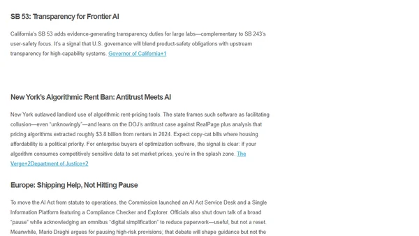 #AI horizons 25-10 – US–EU AI Legal Moves