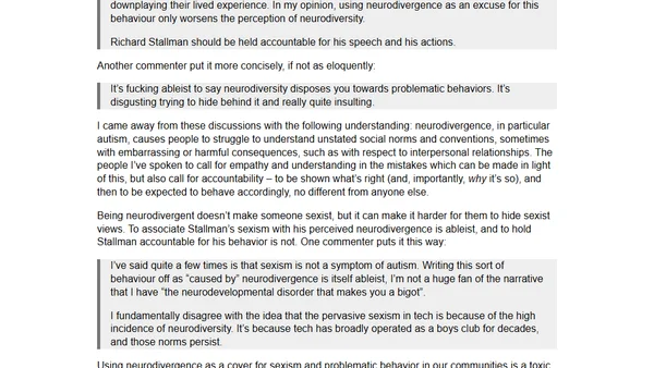 Neurodivergence and accountability in free software