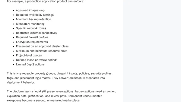 VCF Automation Marketplace: Building a Governed Self-Service Application Environment Factory