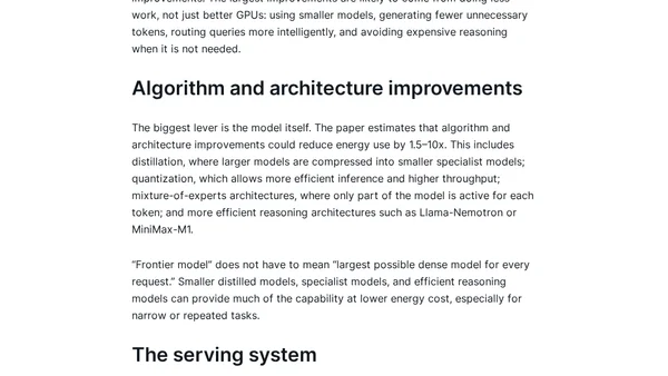 Energy use of AI inference – estimates and efficiency opportunities