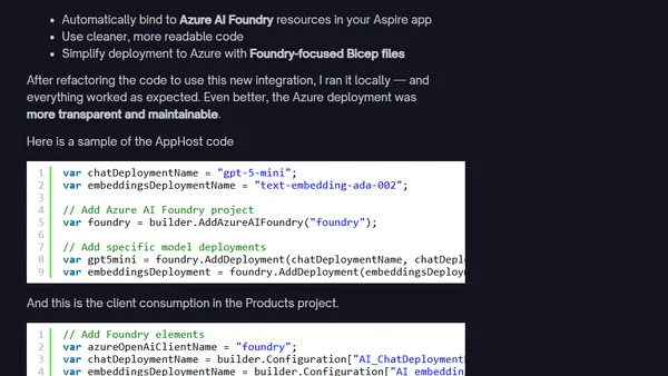 Upgrading eShopLite to Aspire 9.4 and GPT-5 with Azure AI Foundry