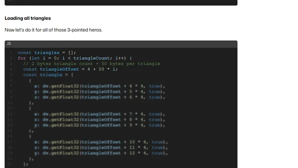 Parsing STL files