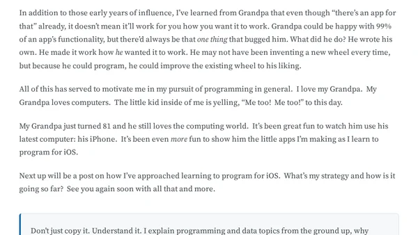Journey in iOS Development Series – In the Beginning…